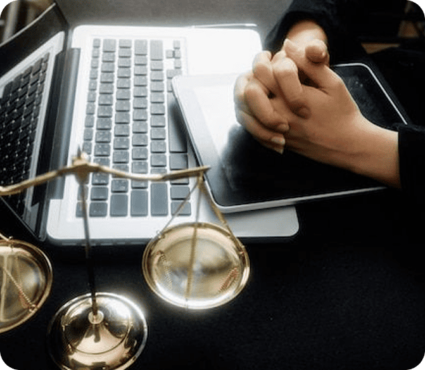 Team discussing trademarks