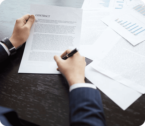 Team discussing trademarks